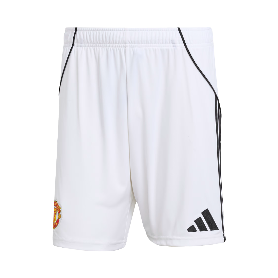 Domači nogometni dres Manchester Uniteda (dres + kratke hlače) 2025/26 rdeč