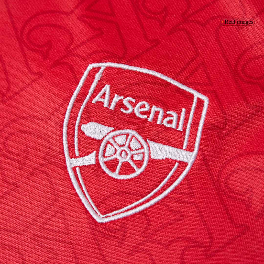 Ženski domači nogometni dres Arsenala 2025/26 rdeč