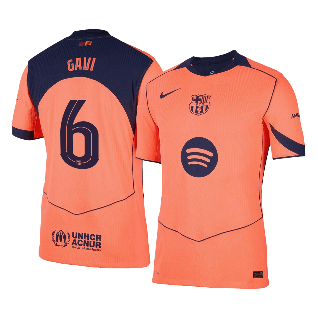 Barcelona Nogometni dres Tretji 2025/26 Authentic GAVI #6