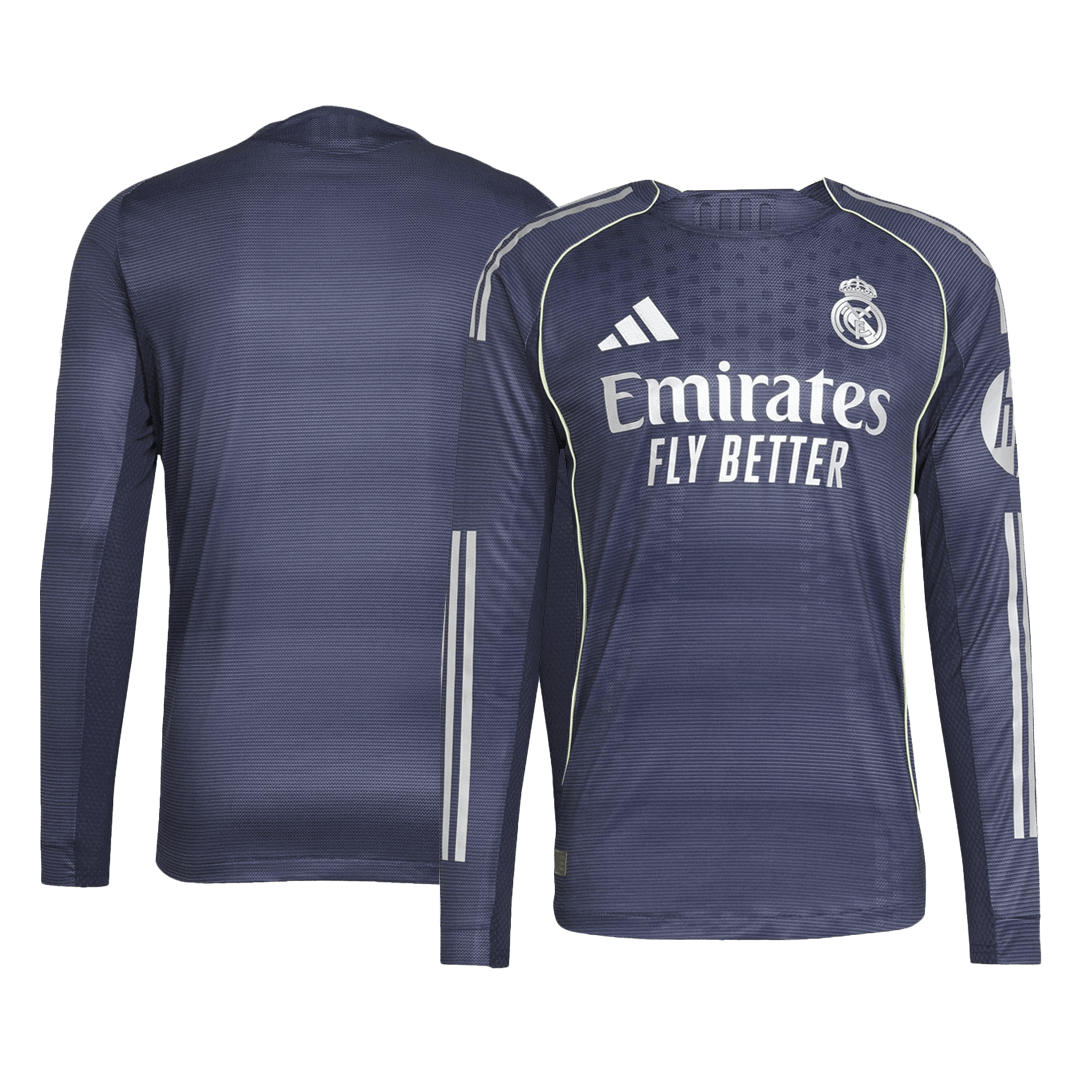 Real Madrid Nogometni dres Gostujoči 2025/26 Dolgi rokavi Authentic