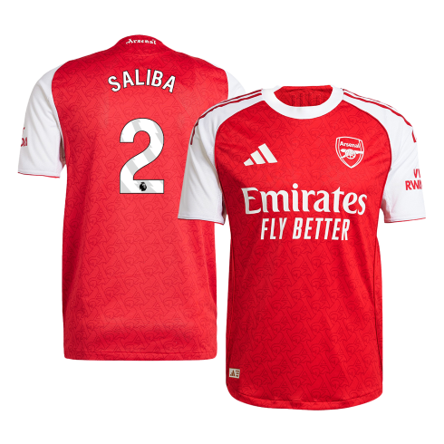 Arsenal Nogometni dres Domači 2025/26 Authentic SALIBA #2