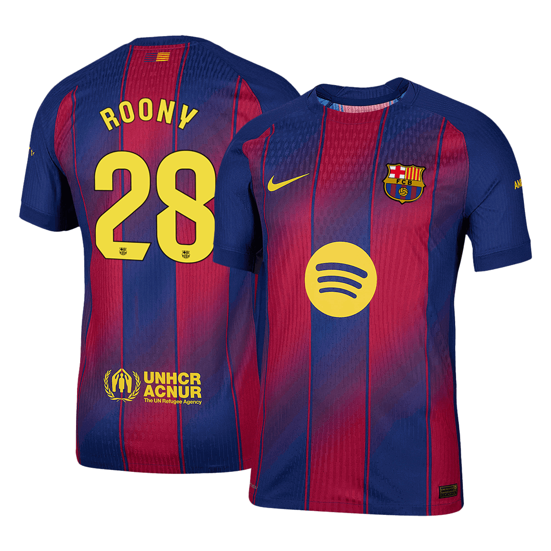 Barcelona Nogometni dres Domači 2025/26 Authentic ROONY #28