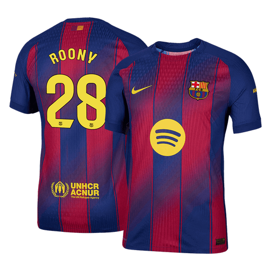Barcelona Nogometni dres Domači 2025/26 Authentic ROONY #28
