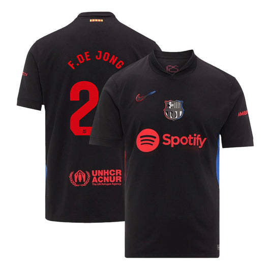 Barcelona F.DE JONG #21 gostujoča moška nogometna majica 2024/25