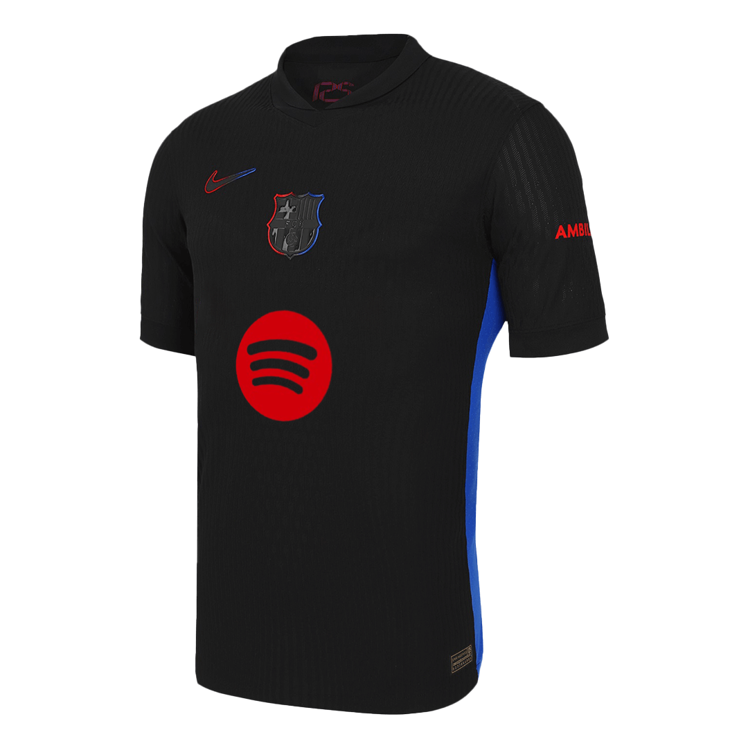 RAPHINHA #11 Authentic Barcelona Away 2024/25 Black - UCL (logotip Spotify brez besedila)