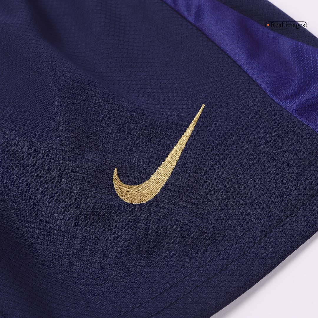 Barcelona Home Kids Nogometna majica (majica + kratke hlače) 2024/25 rdeča in modra z logotipom Spotify brez besedila