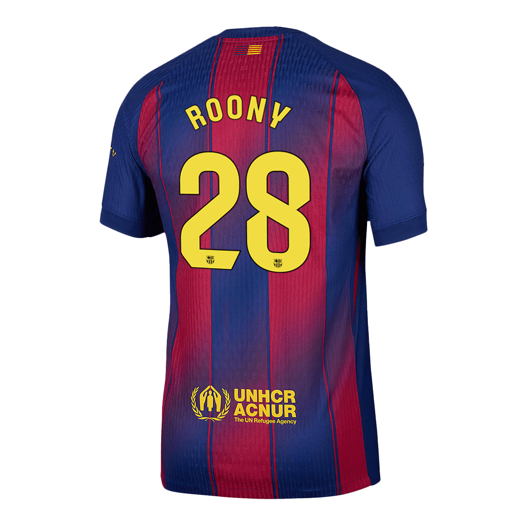 Barcelona Nogometni dres Domači 2025/26 Authentic ROONY #28