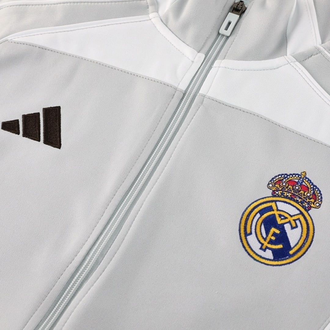 25/26 Real Madrid Training Jacket Kit(Jacket+Pants)  Gray