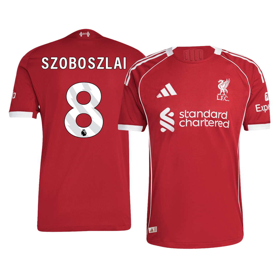 Liverpool Nogometni dres Domači 2025/26 Authentic SZOBOSZLAI #8