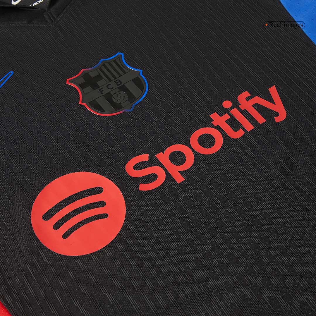 Authentic RAPHINHA #11 Barcelona 2024/25 Black - UCL (prejšnji sponzor)