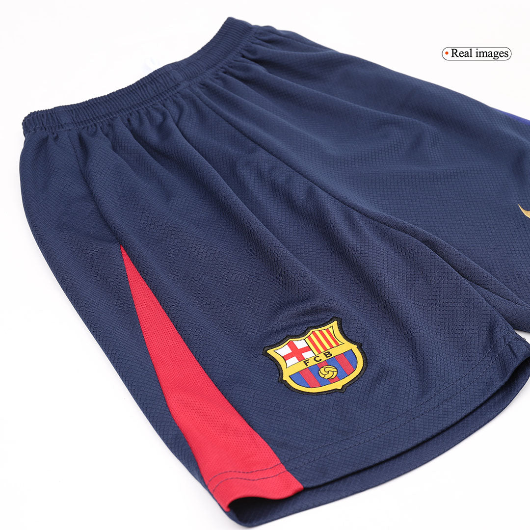 Barcelona 2024/25 Domača nogometna majica za otroke (majica in kratke hlače) rdeča in modra