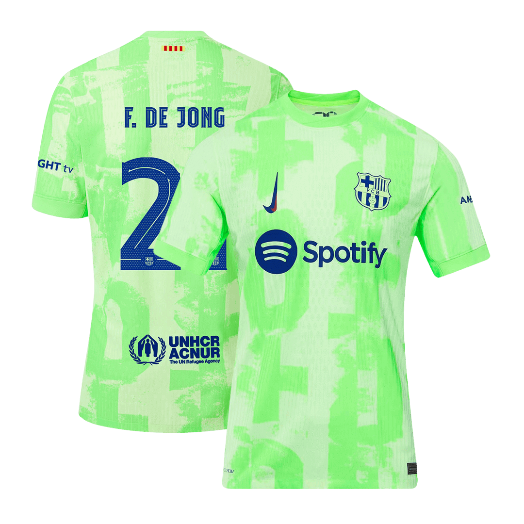 Avtentični nogometni dres F.DE JONG #21 Barcelona Third Away 2024/25 - UCL