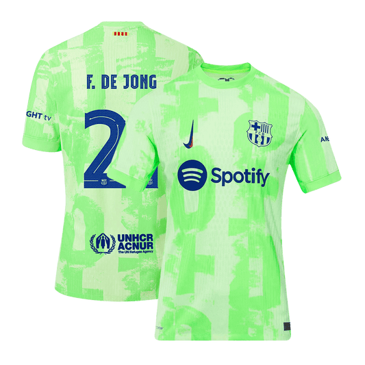 Avtentični nogometni dres F.DE JONG #21 Barcelona Third Away 2024/25 - UCL