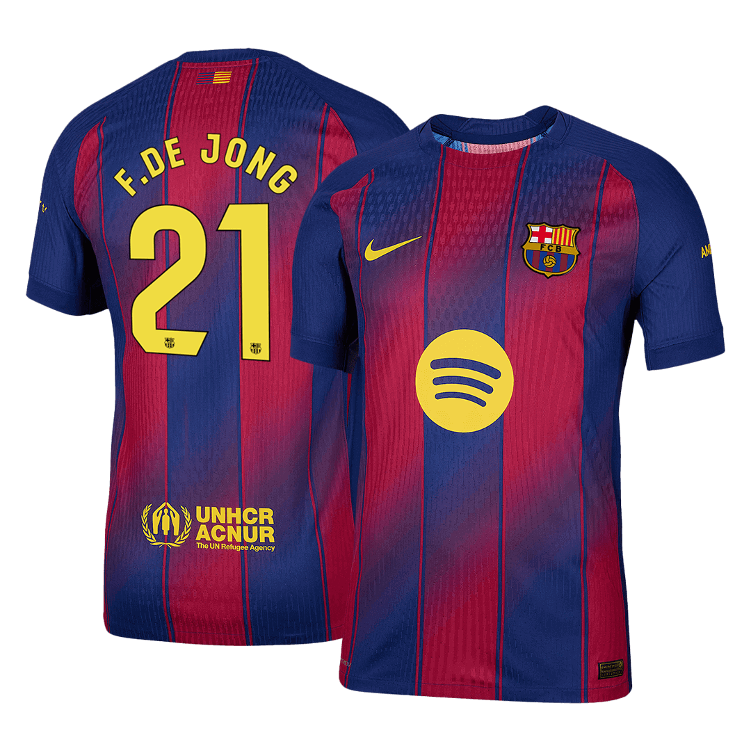 Avtentična domača majica F.DE JONG #21 Barcelona 2025/26