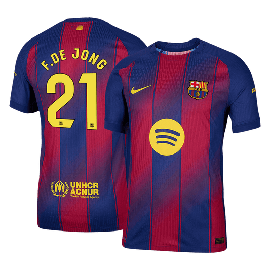 Avtentična domača majica F.DE JONG #21 Barcelona 2025/26