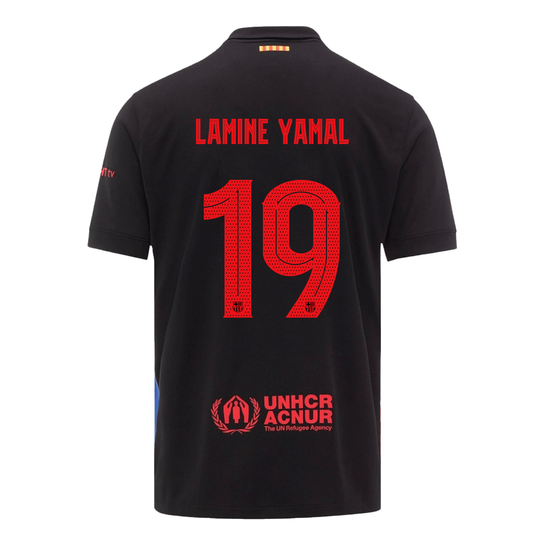 Barcelona LAMINE YAMAL #19 moška nogometna majica za goste 2024/25 - UCL