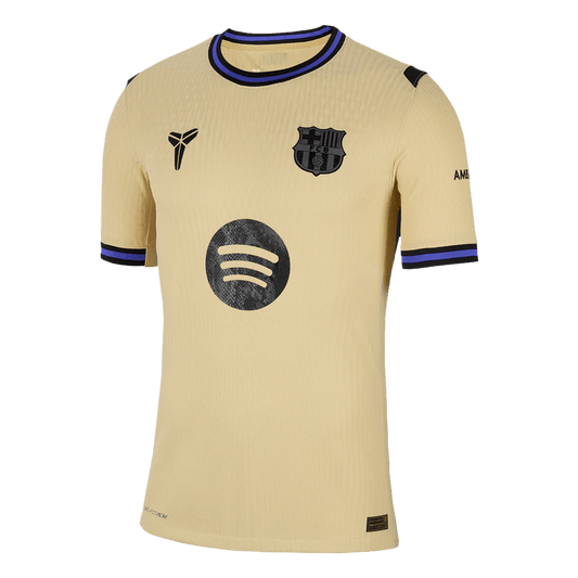 Pristna nogometna majica Barcelone v gosteh 2025/26 rumena