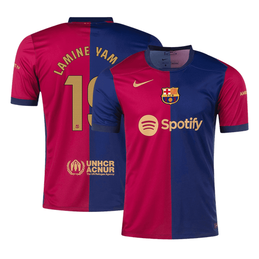 LAMINE YAMAL #19 Barcelona Domača nogometna majica 2024/25