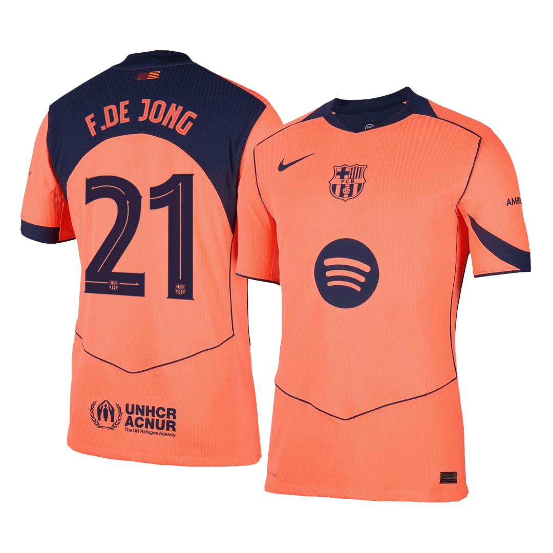 Barcelona Nogometni dres Tretji 2025/26 Authentic F.DE JONG #21