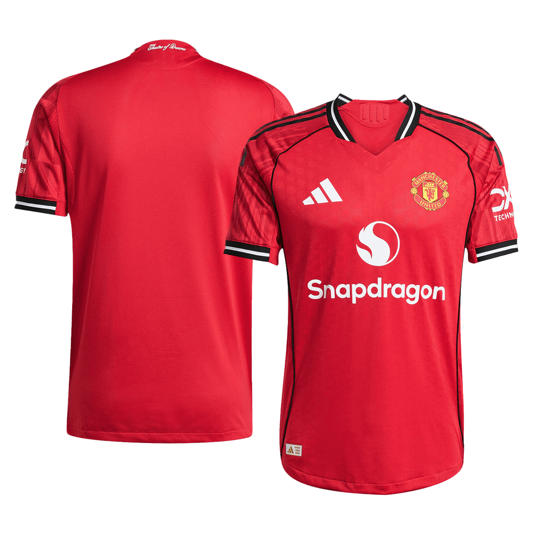 Manchester United Nogometni dres Domači 2025/26 Authentic