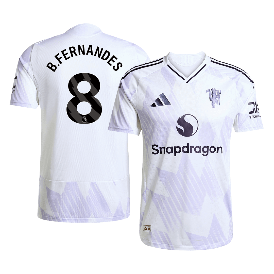 Manchester United Nogometni dres Gostujoči 2025/26 Authentic B.FERNANDES #8