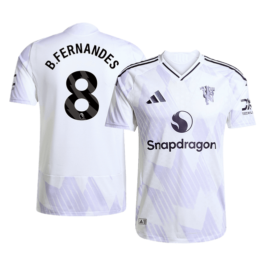 Manchester United Nogometni dres Gostujoči 2025/26 Authentic B.FERNANDES #8