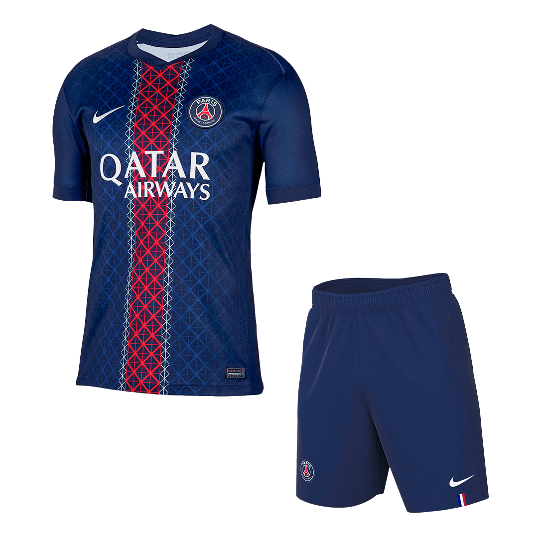 Domači nogometni dres PSG (dres + kratke hlače) 2025/26 mornarsko moder