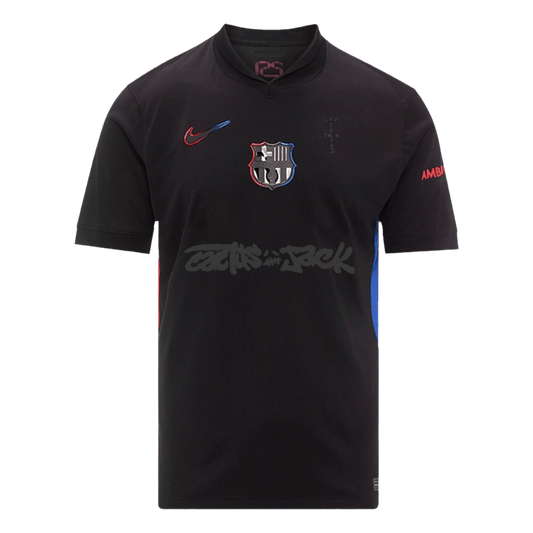 Črna gostujoča majica Barcelona X Travis Scott 2024/25