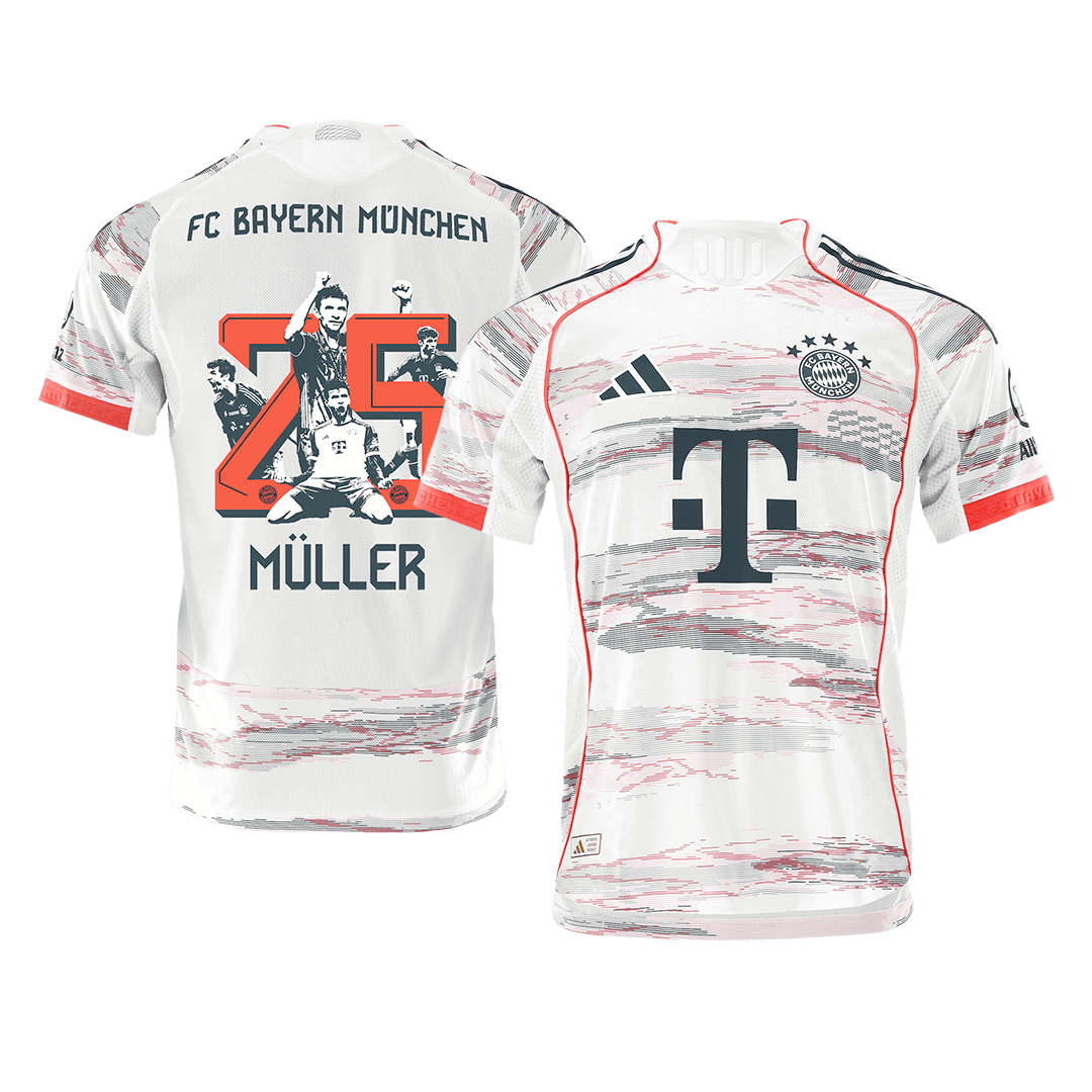 Bayern Munich Nogometni dres Gostujoči 2025/26 Authentic MÜLLER Special #25