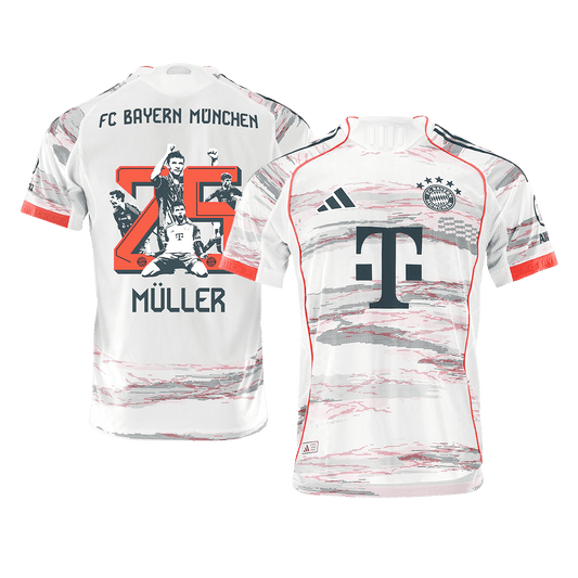 Bayern Munich Nogometni dres Gostujoči 2025/26 Authentic MÜLLER Special #25
