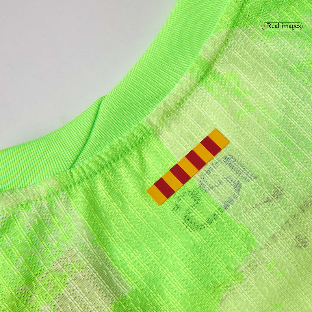Verodostojni nogometni dres Lamine Yamal #19 Barcelona Third Away Soccer Jersey 2024/25- UCL(Logotip Spotify brez besedila)