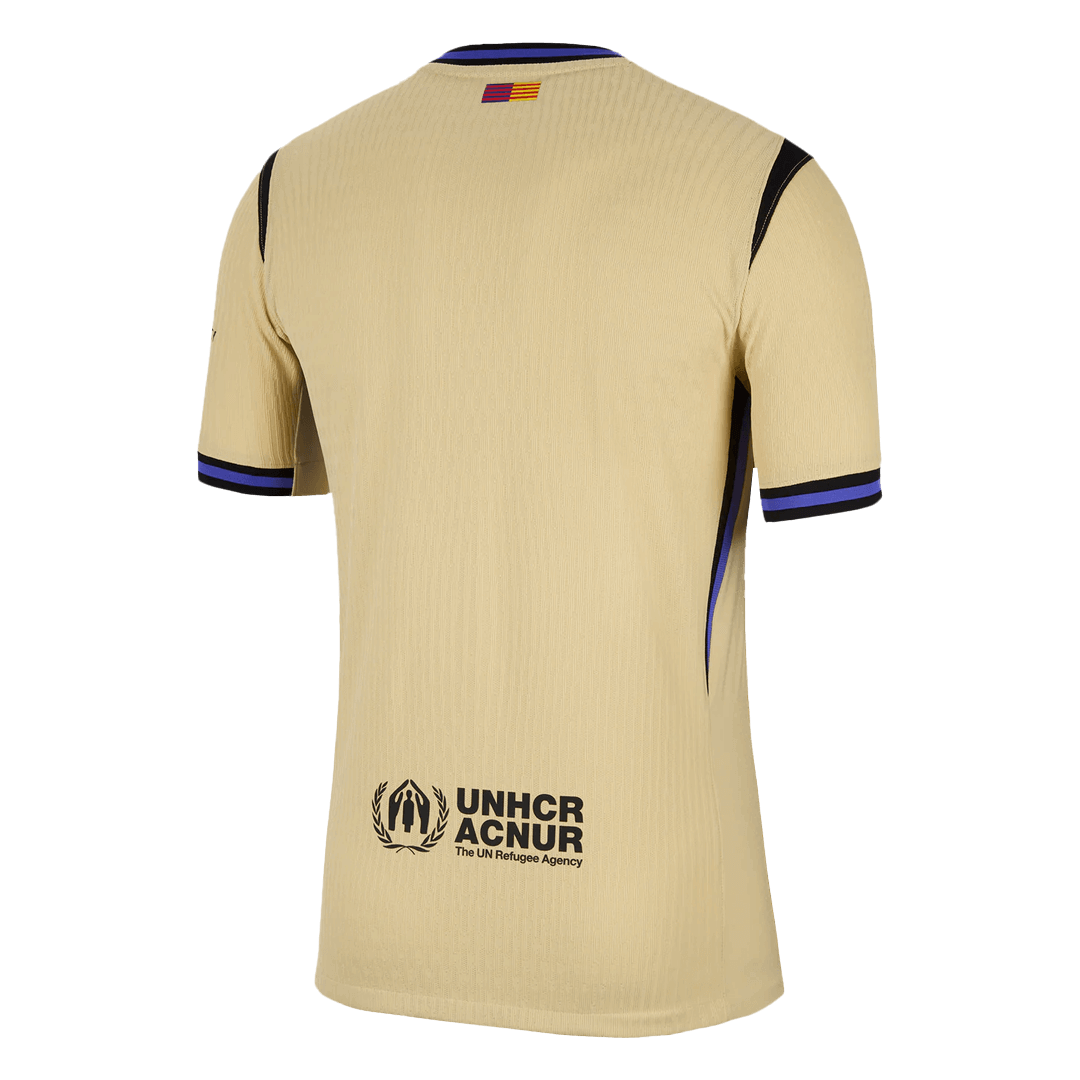 Pristna nogometna majica Barcelone v gosteh 2025/26 rumena