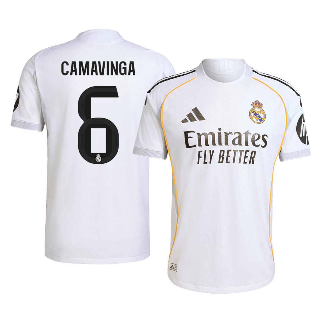 Real Madrid Nogometni dres Domači 2025/26 Authentic CAMAVINGA #6