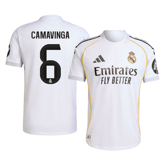 Real Madrid Nogometni dres Domači 2025/26 Authentic CAMAVINGA #6