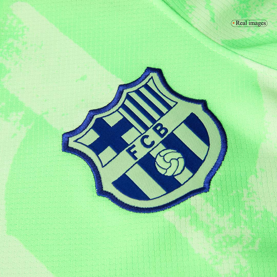 Gostujoči komplet Barcelone (majica + kratke hlače) 2024/25 - (logotip Spotify brez besedila)