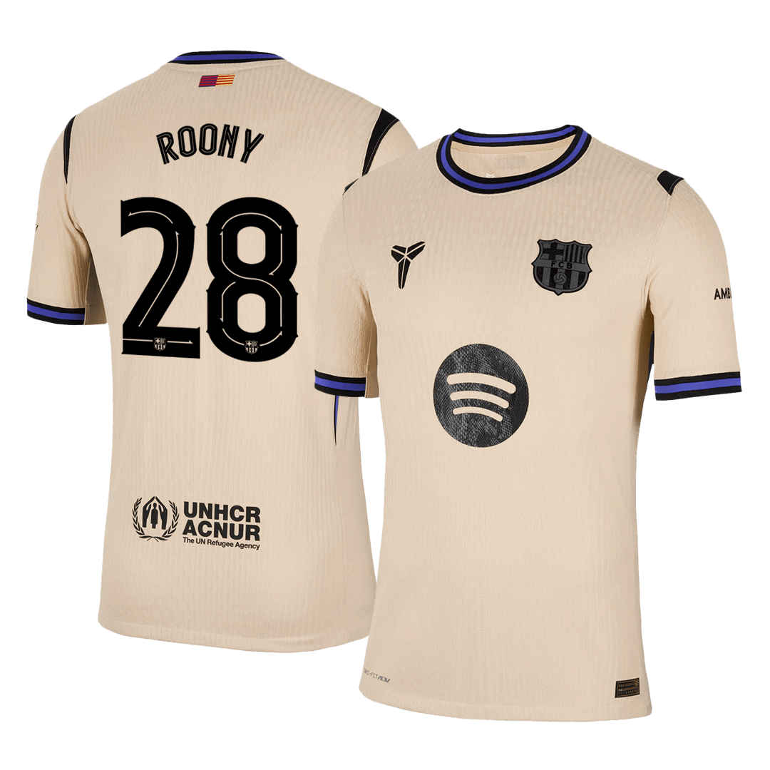 Barcelona Nogometni dres Gostujoči 2025/26 Authentic ROONY #28