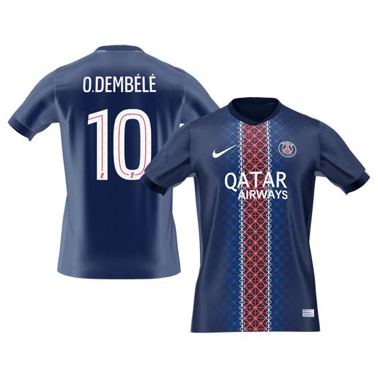 O.DEMBÉLÉ #10 domači nogometni dres PSG 2025/26 Navy