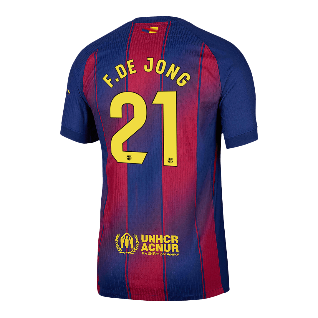 Avtentična domača majica F.DE JONG #21 Barcelona 2025/26