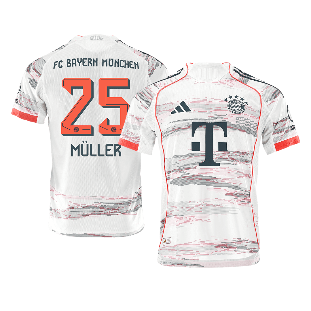 Bayern Munich Nogometni dres Gostujoči 2025/26 Authentic MÜLLER #25