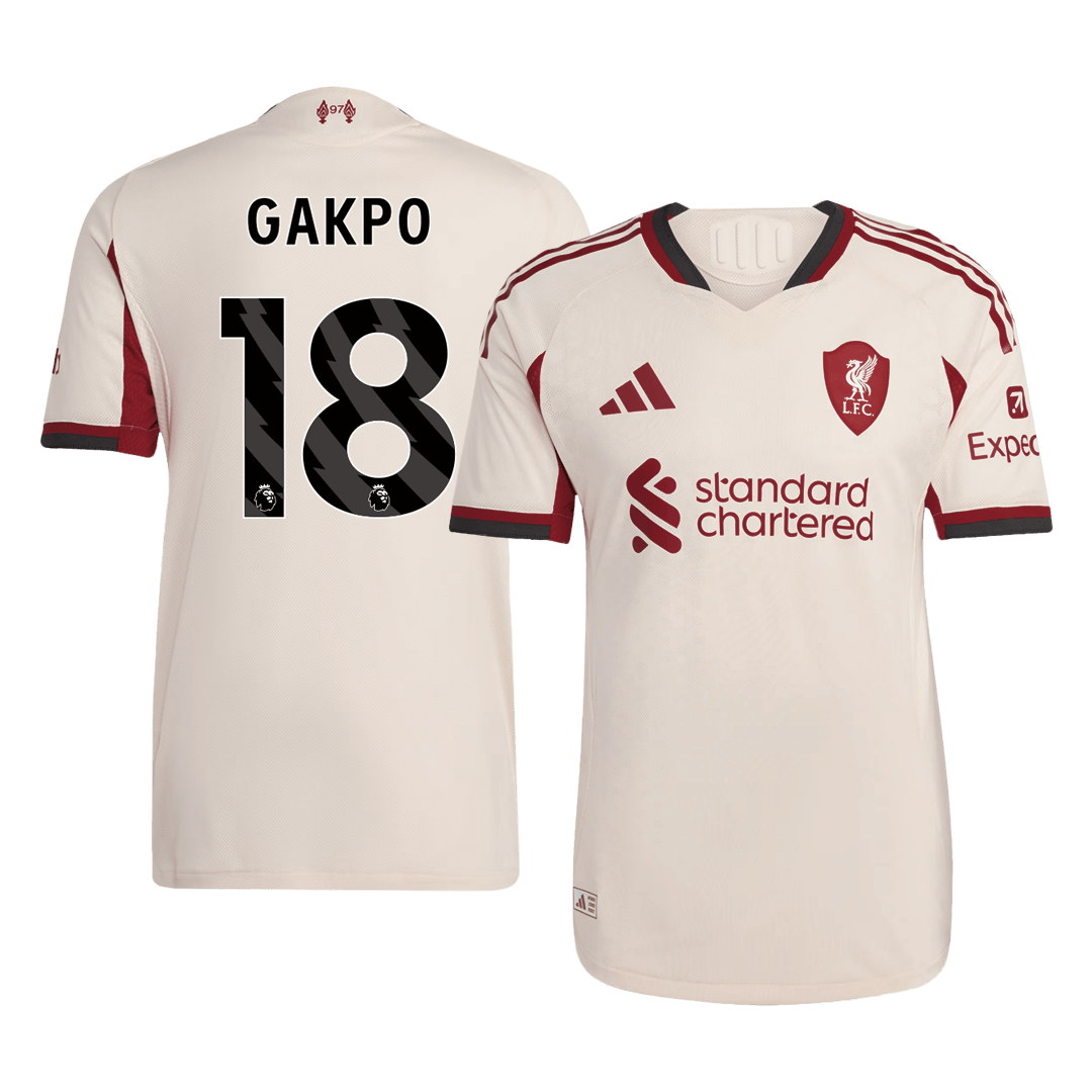 Liverpool Nogometni dres Gostujoči 2025/26 Authentic GAKPO #18