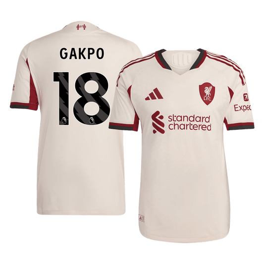 Liverpool Nogometni dres Gostujoči 2025/26 Authentic GAKPO #18