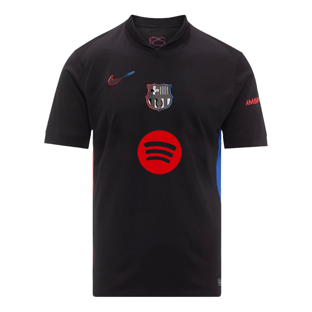 Barcelona LAMINE YAMAL #19 moška gostujoča nogometna majica 2024/25 UCL – logotip Spotify brez besedila