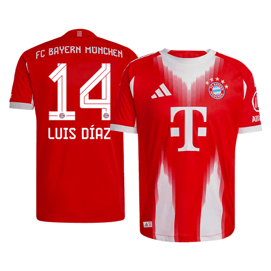 Bayern Munich Nogometni dres Domači 2025/26 Authentic LUIS DÍAZ #14