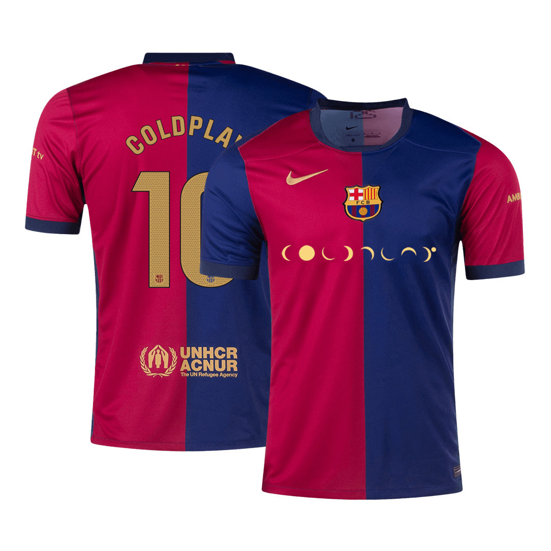 [Super kakovost] Barcelona COLDPLAY #10 Domača moška nogometna majica 2024/25 - COLDPLAY