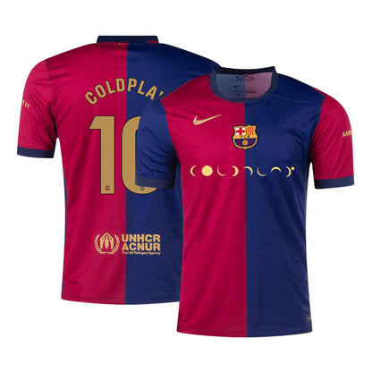 [Super kakovost] Barcelona COLDPLAY #10 Domača moška nogometna majica 2024/25 - COLDPLAY