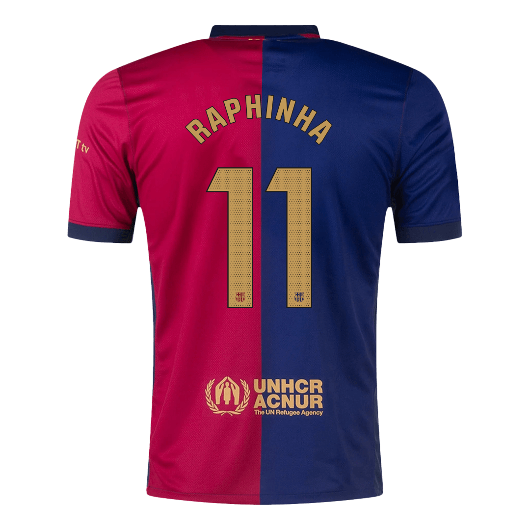 [Super kakovost] Barcelona RAPHINHA #11 Home moški nogometni dres 2024/25