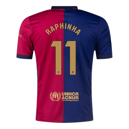 [Super kakovost] Barcelona RAPHINHA #11 Home moški nogometni dres 2024/25