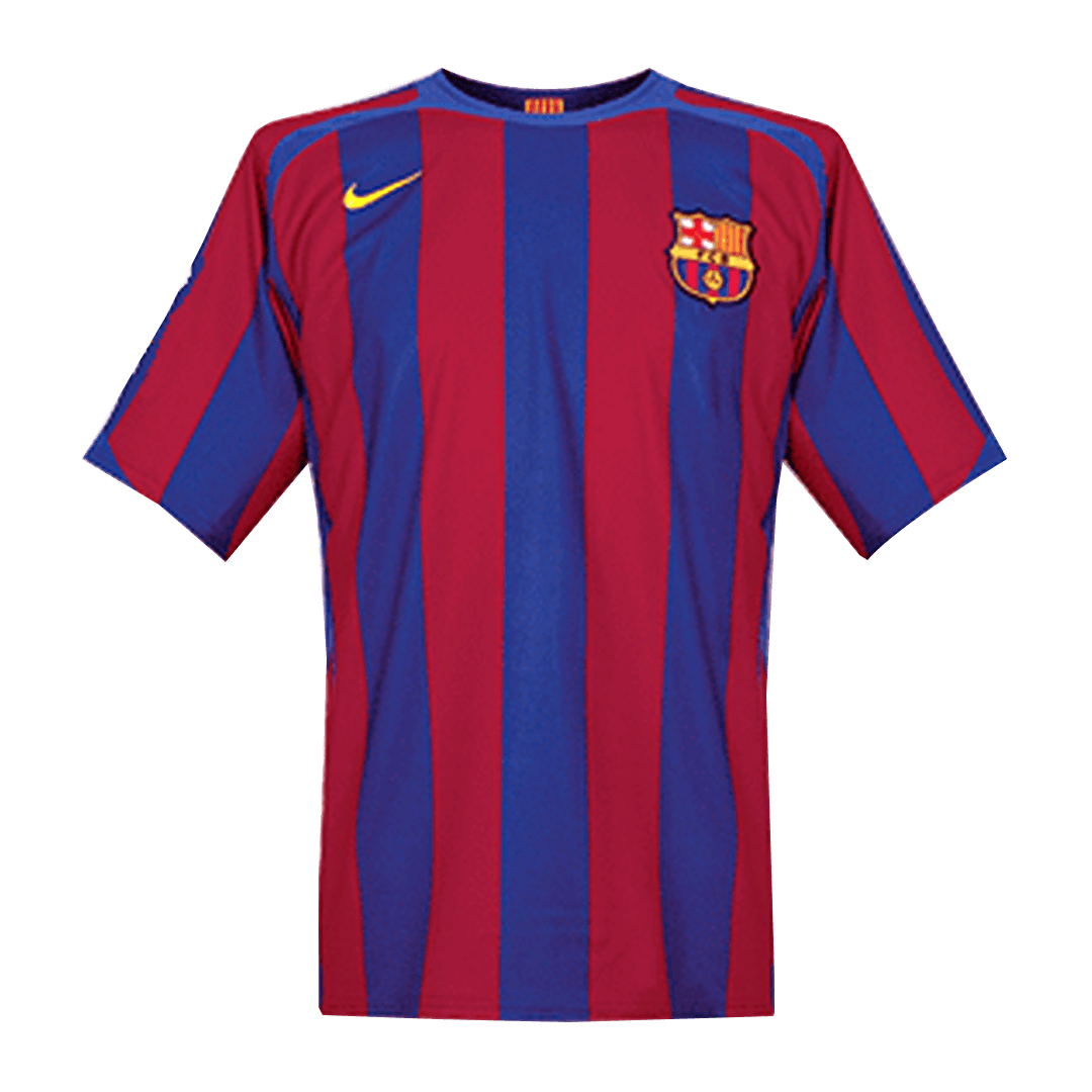 Retro nogometna majica Barcelona Home 2005/06 - rdeča in modra