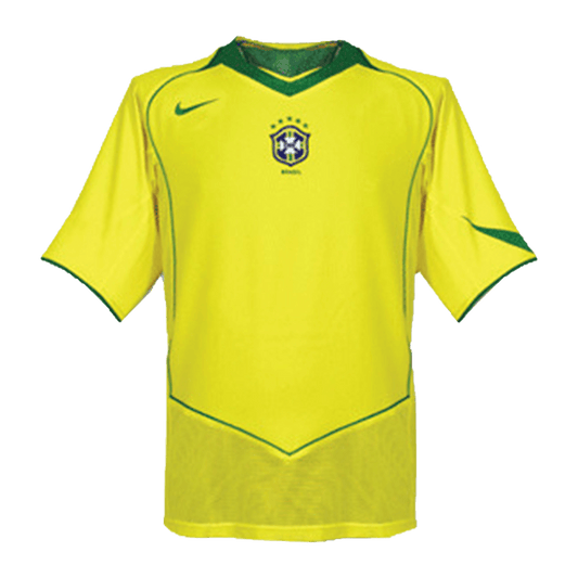 2004 Brazilski Domači Rumeni Retro Dres