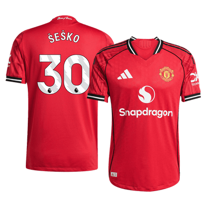 Manchester United Nogometni dres Domači 2025/26 Authentic ŠEŠKO #30